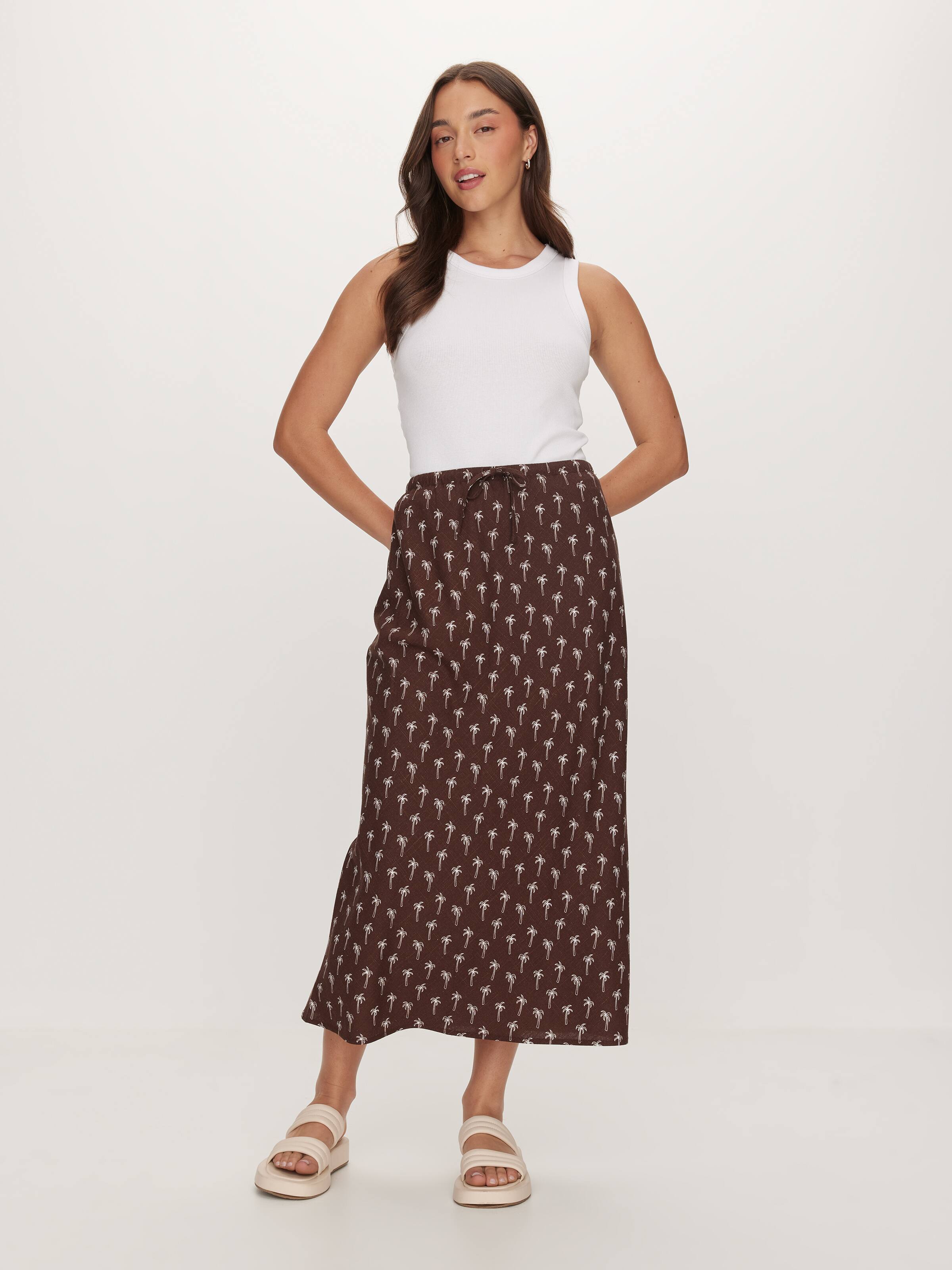Gracie Tie Front Midi