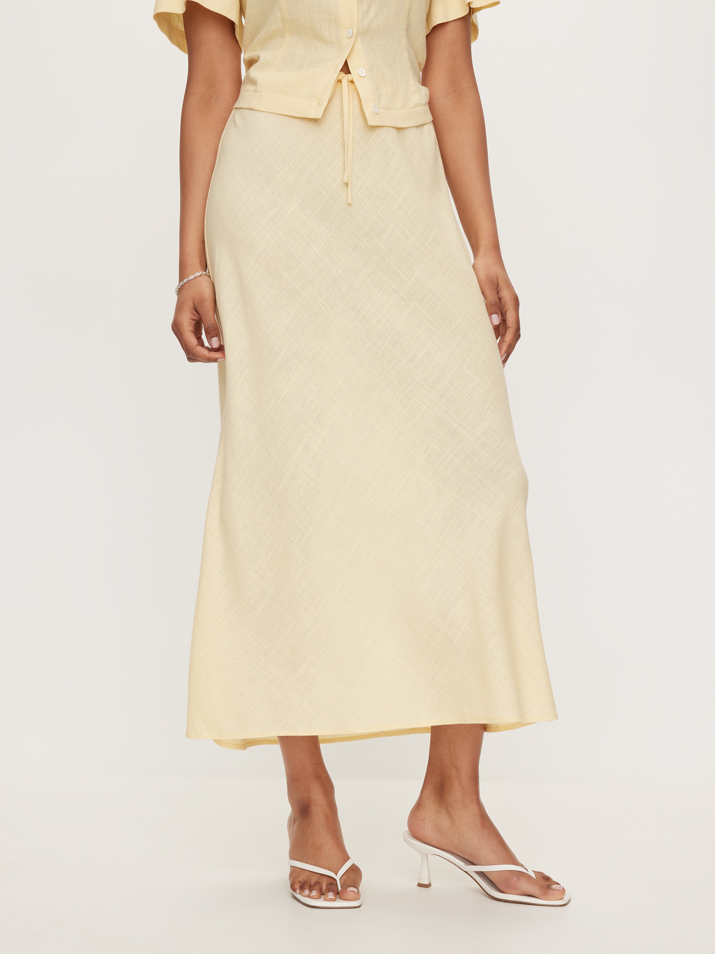 Gracie Tie Front Midi