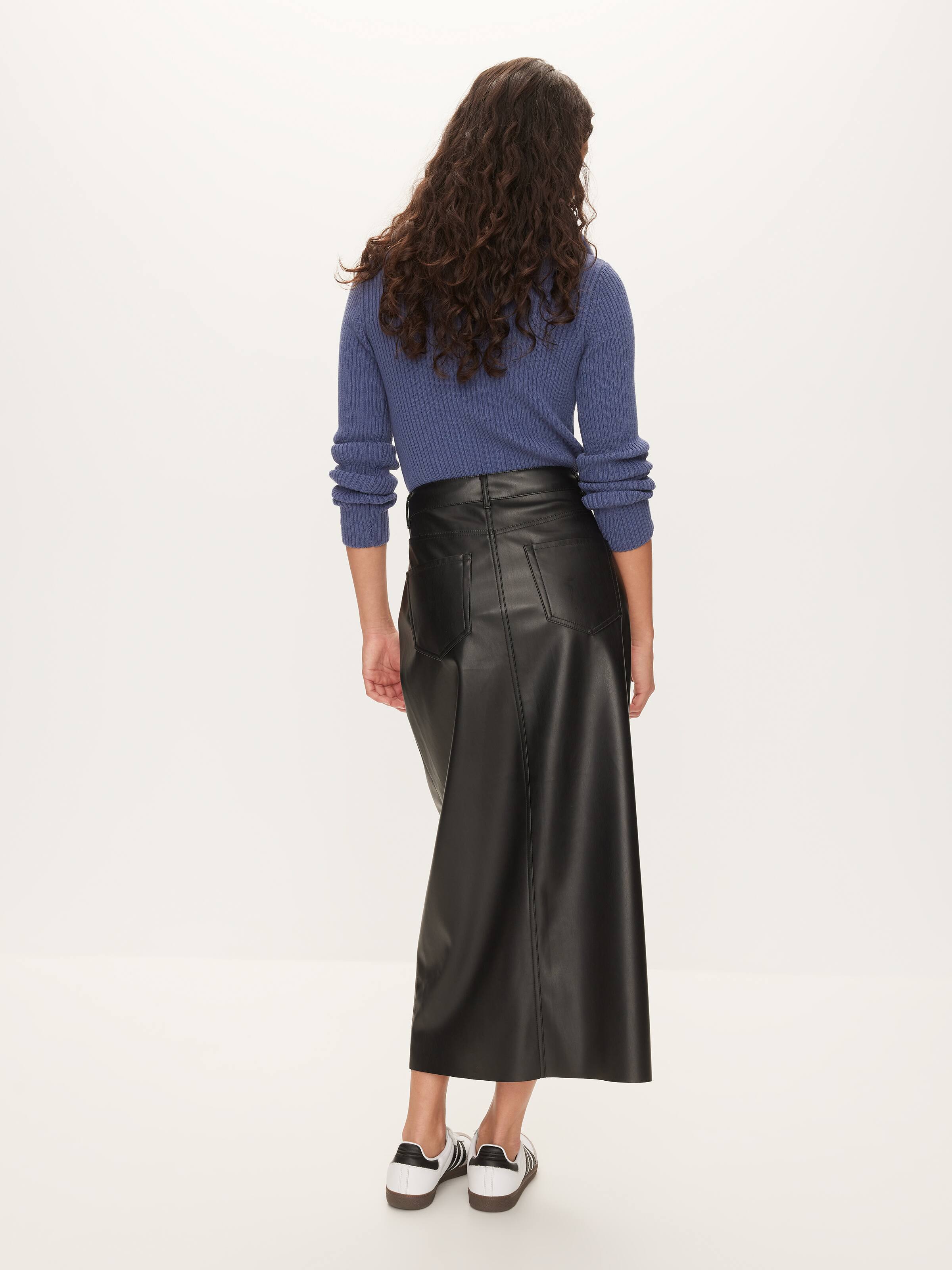 Image for Heidi Faux Leather Midi Skirt from JustGroupNZ