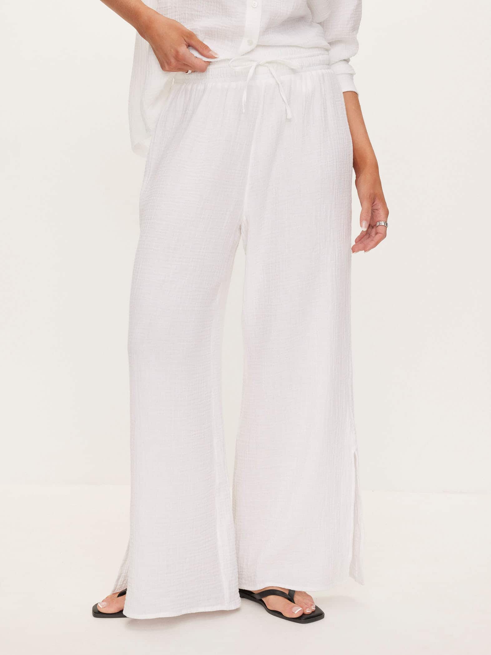 Mina Cotton Waffle Pant