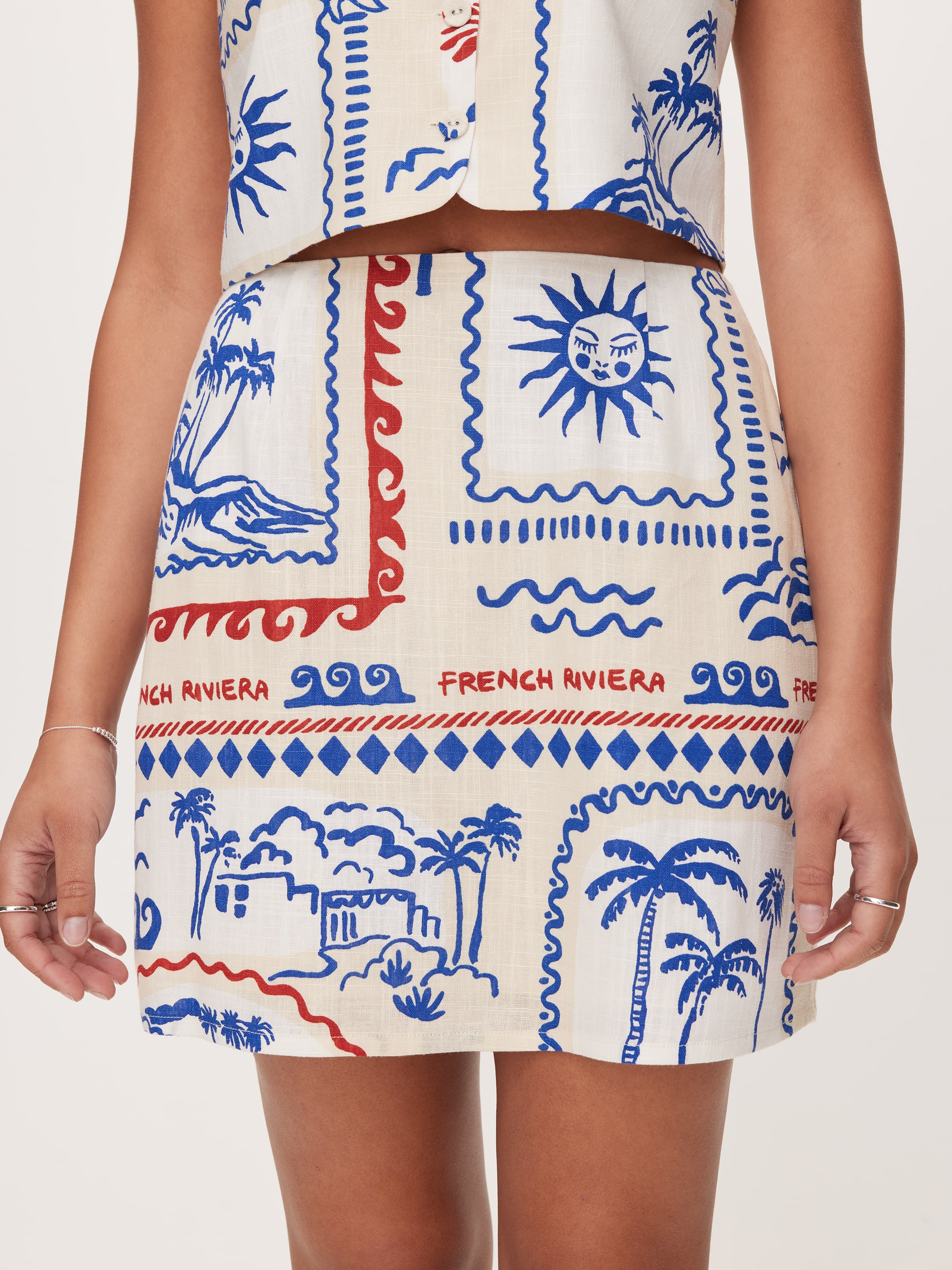 Dani Printed Mini Skirt
