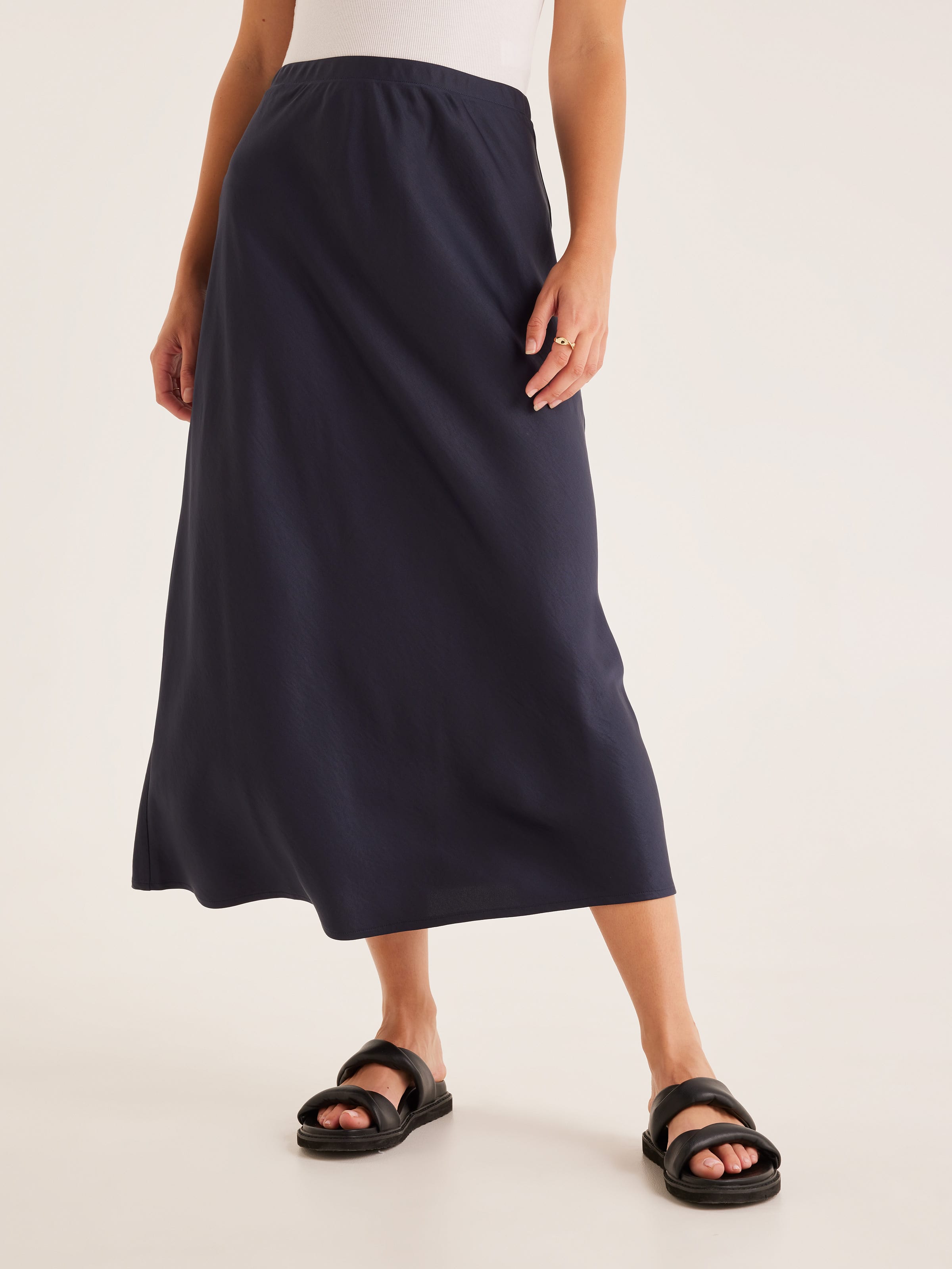 Black denim outlet skirt dotti