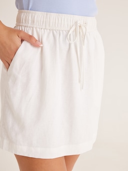 Kirra Linen Blend Mini Skirt