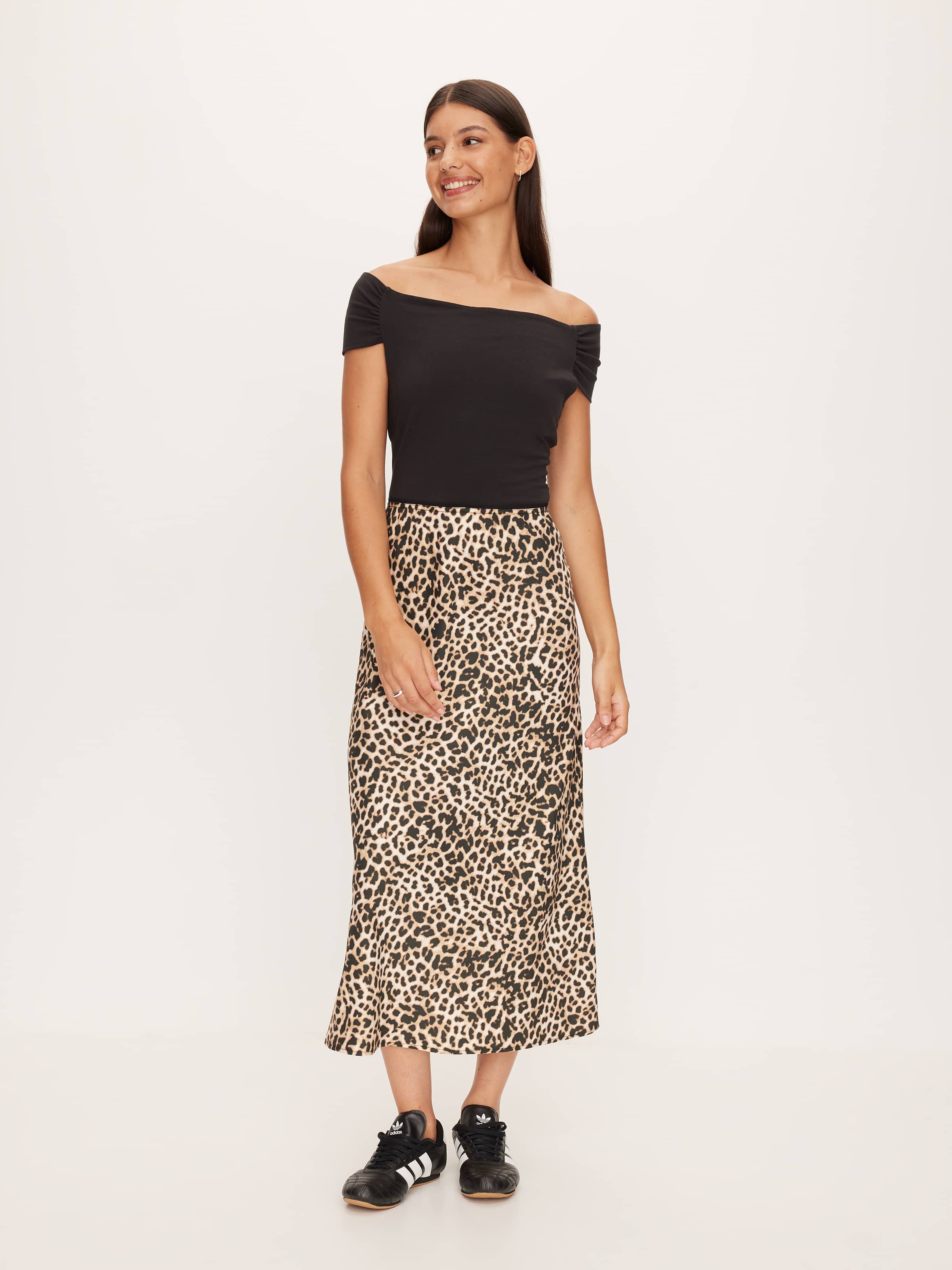 Ally Satin Midi Skirt