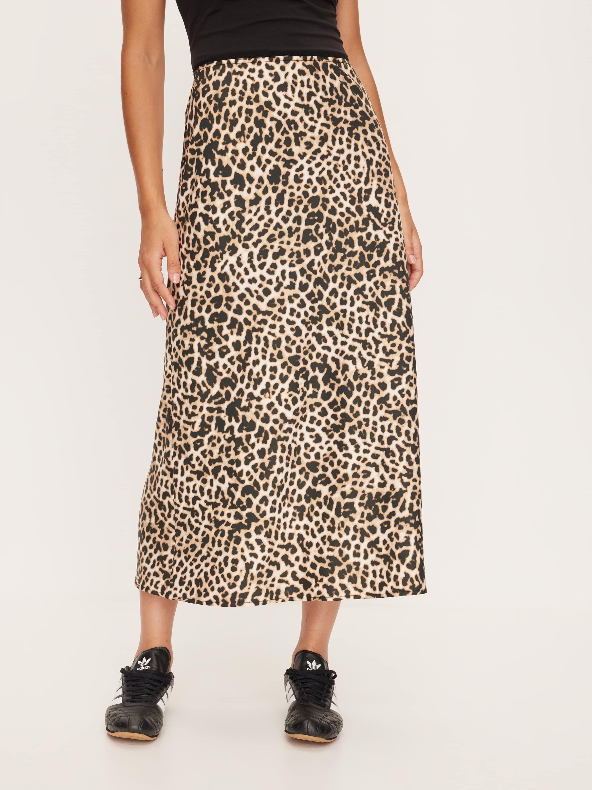 Ally Satin Midi Skirt