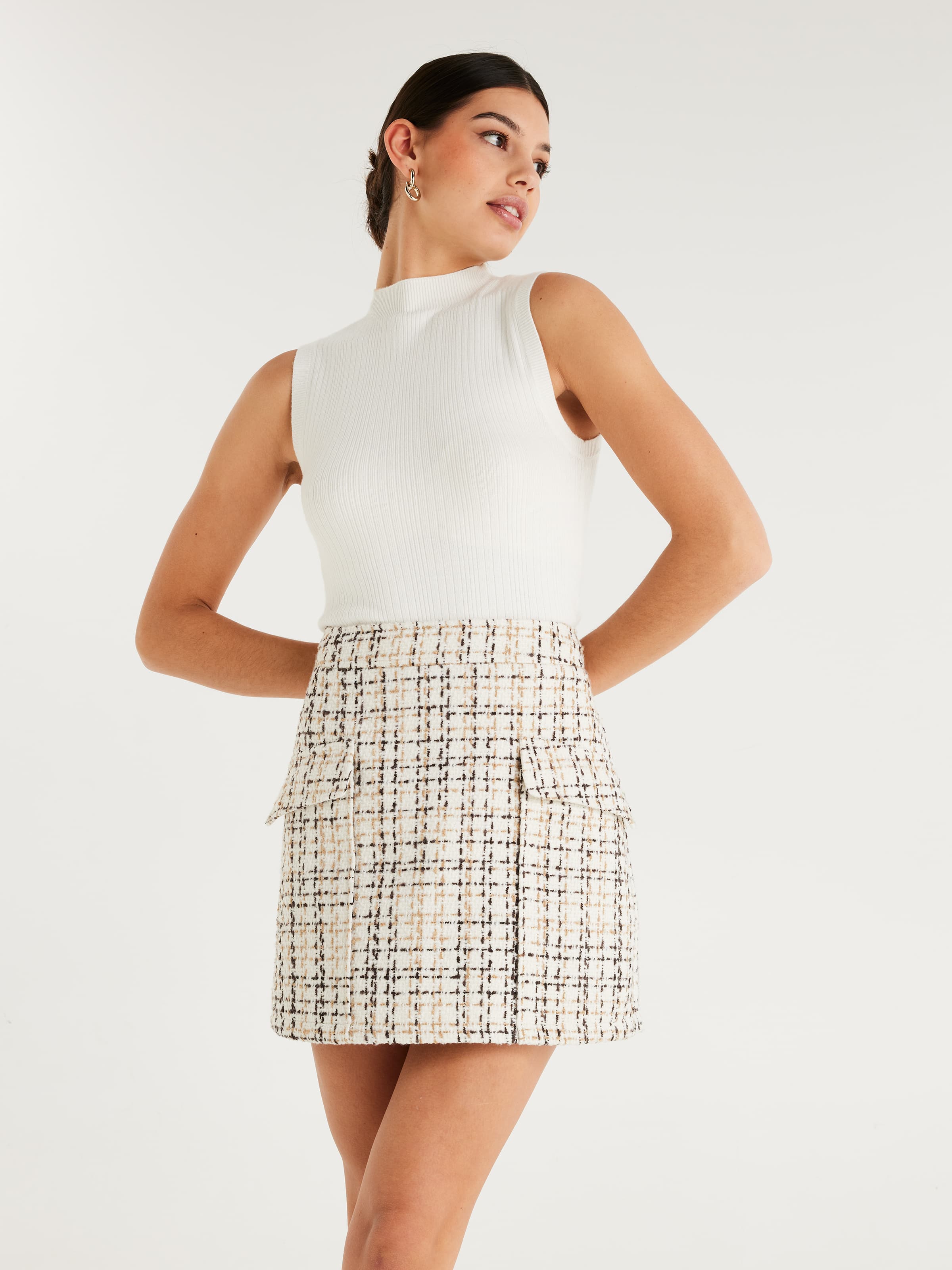 Since 1854 Contrast Trim Mini Skirt - Women - Ready-to-Wear
