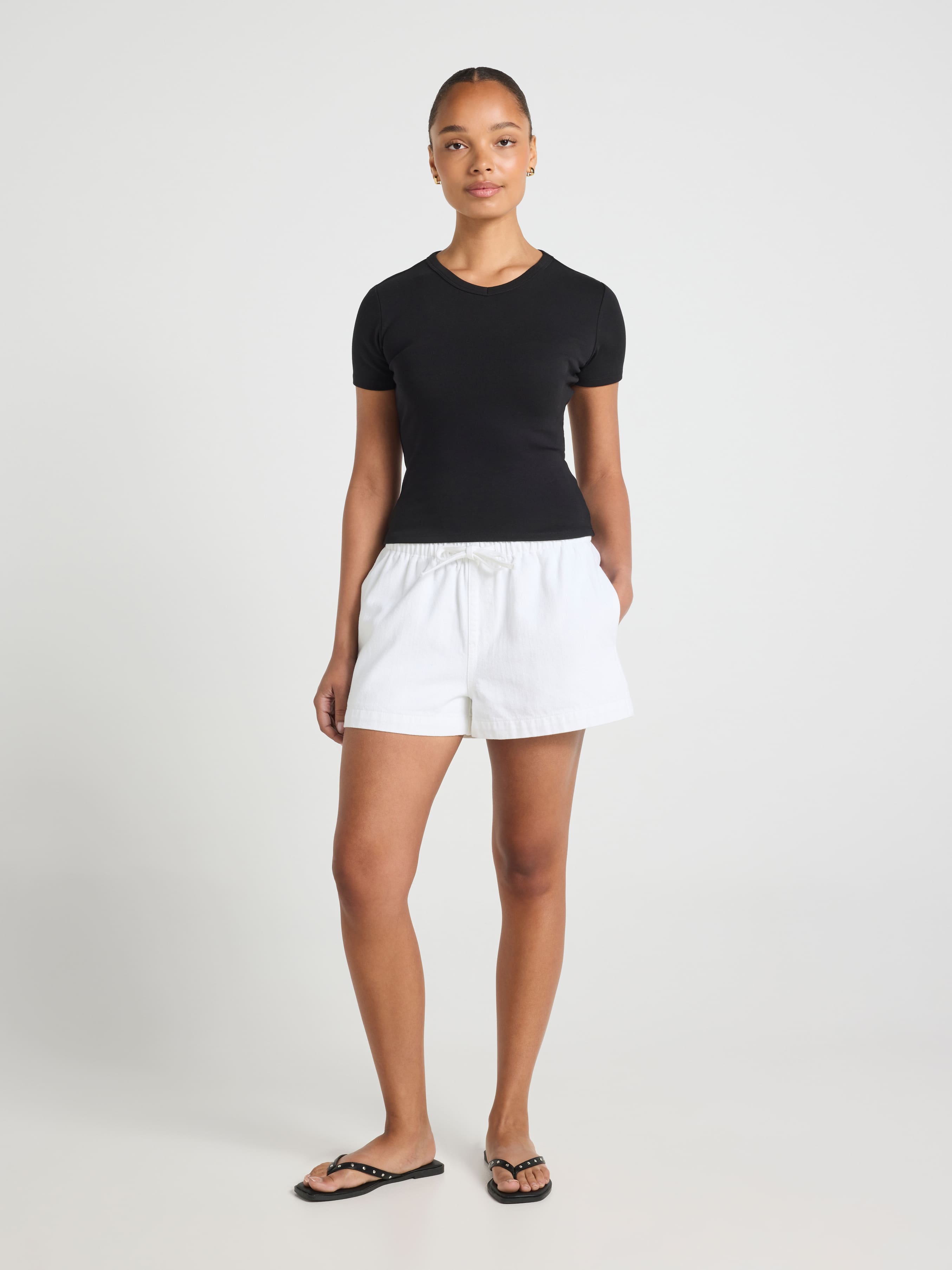 Claudia Tiefront Denim Short