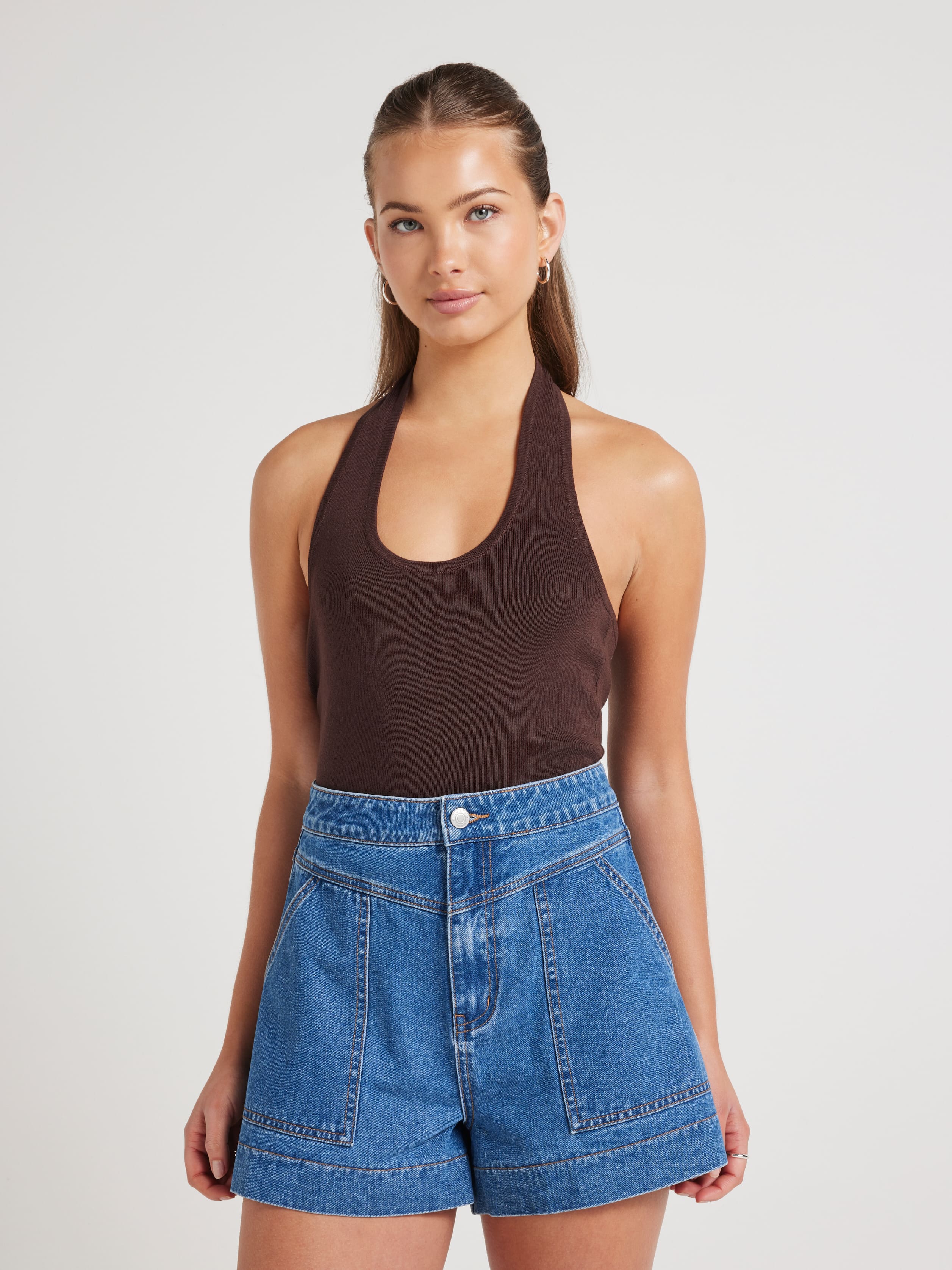 Kimora Yoke Detail Short