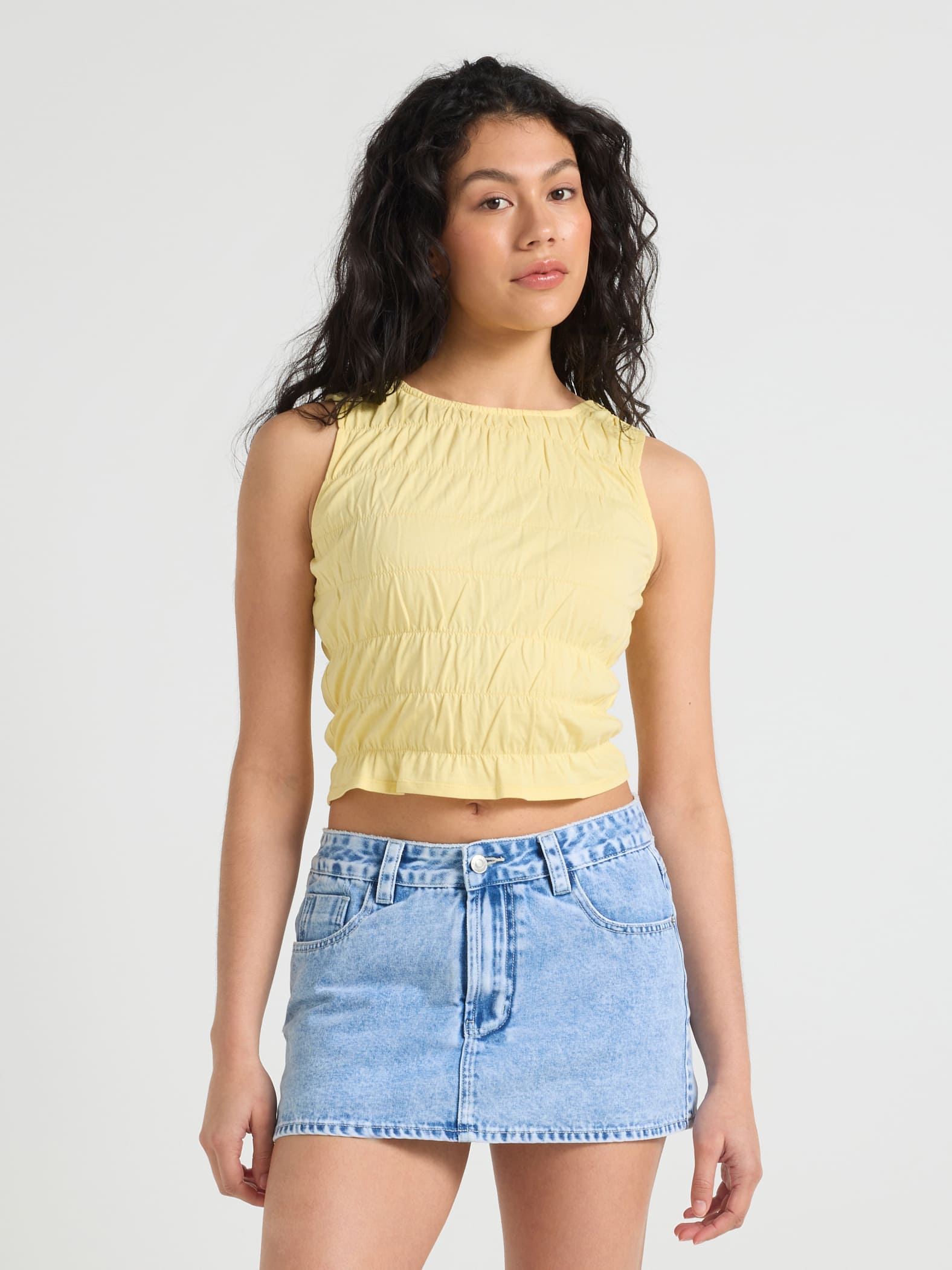 Mackenzie Low Rise Denim Skort