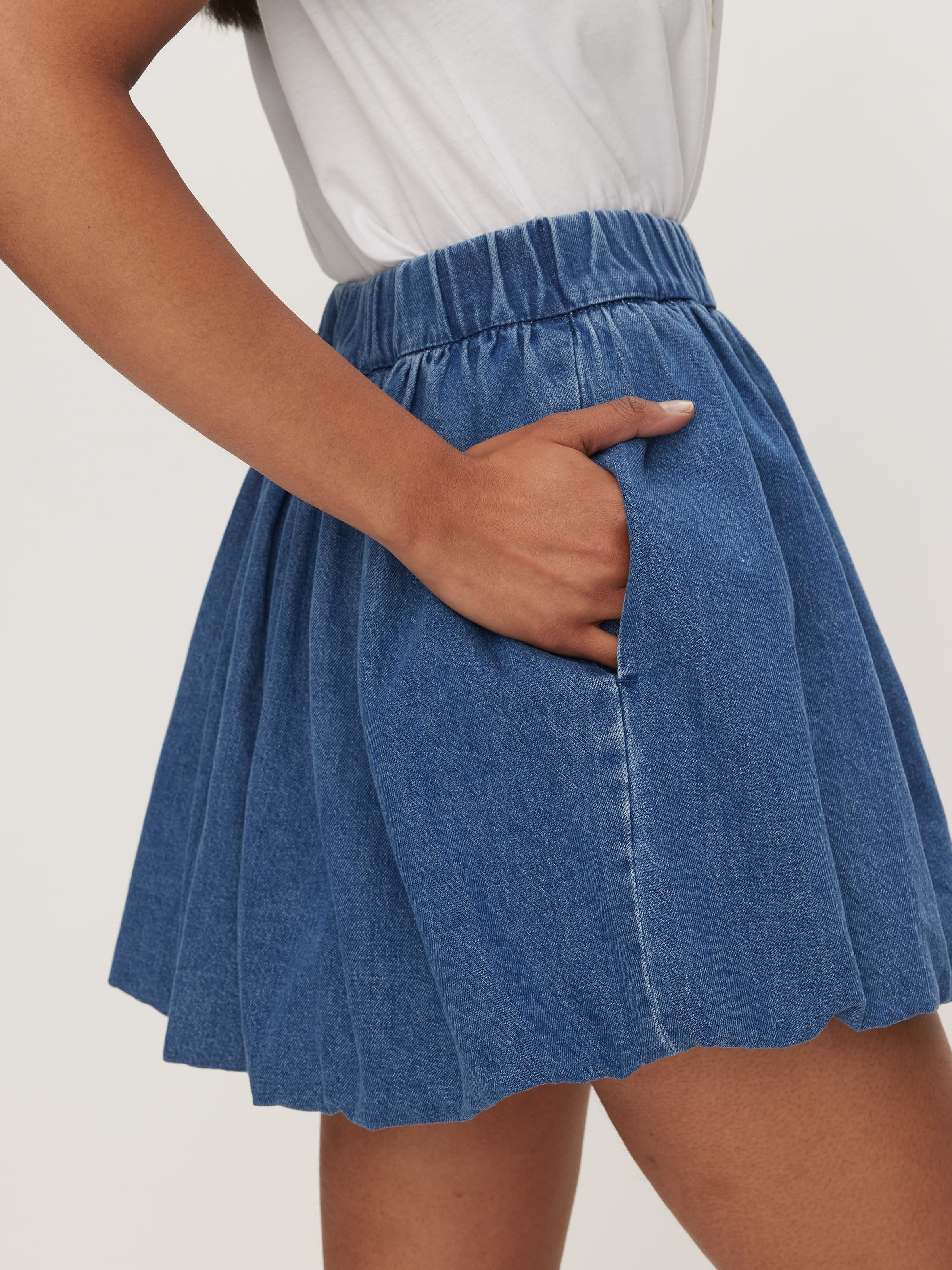 Nia Denim Bubble Skirt