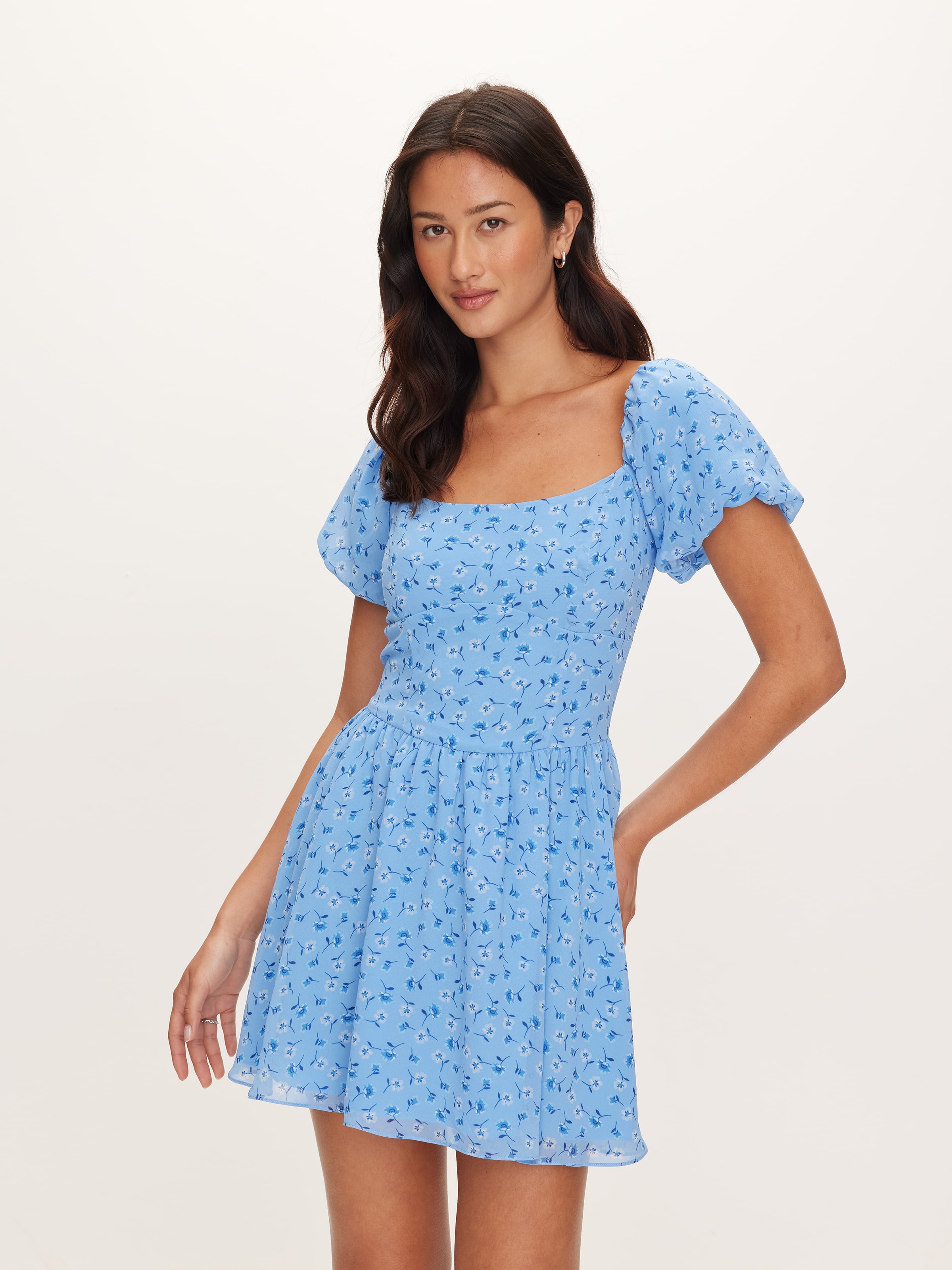 Cassidy Puff Sleeve Mini Dress
