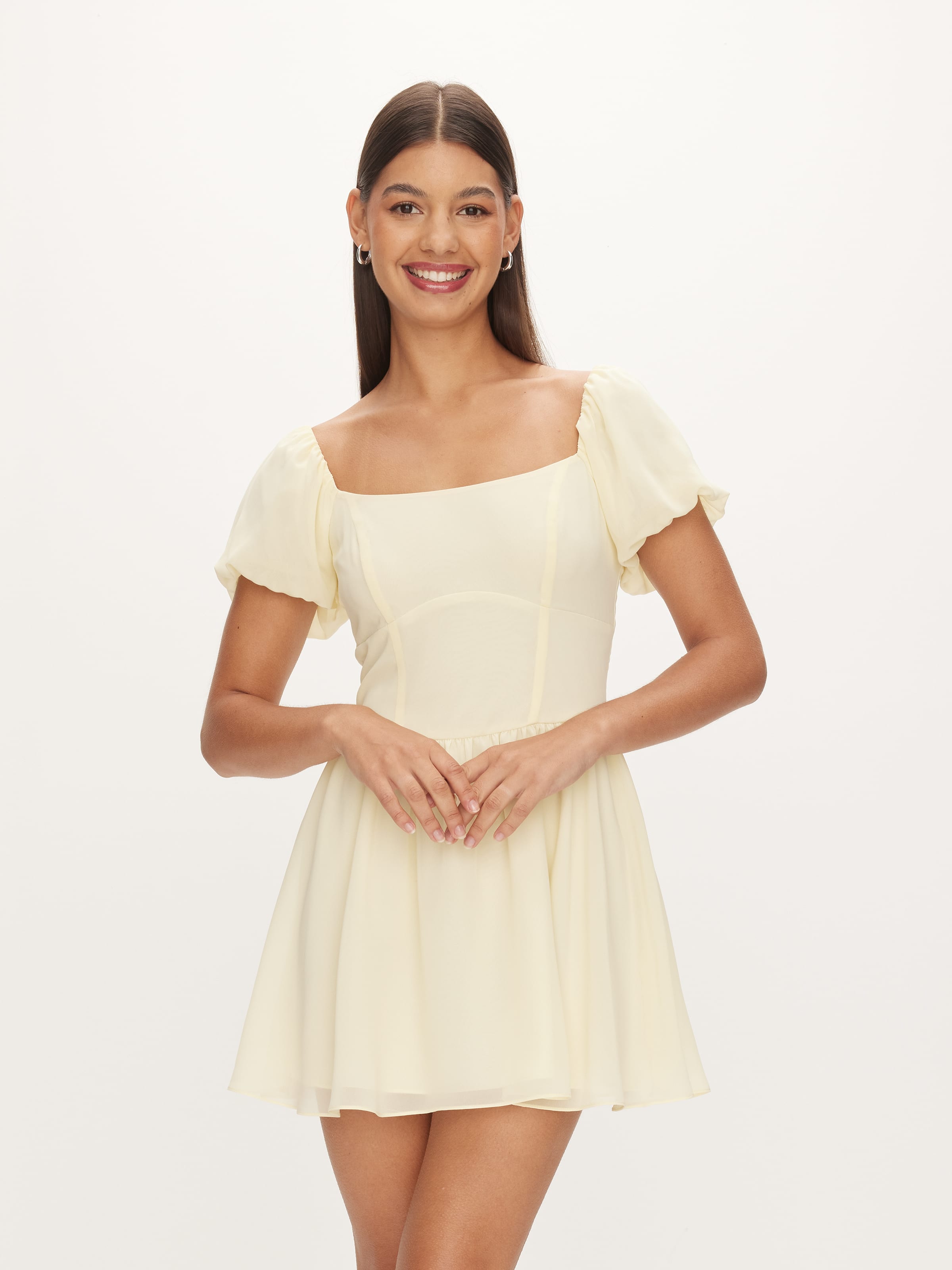 Cassidy Puff Sleeve Mini Dress
