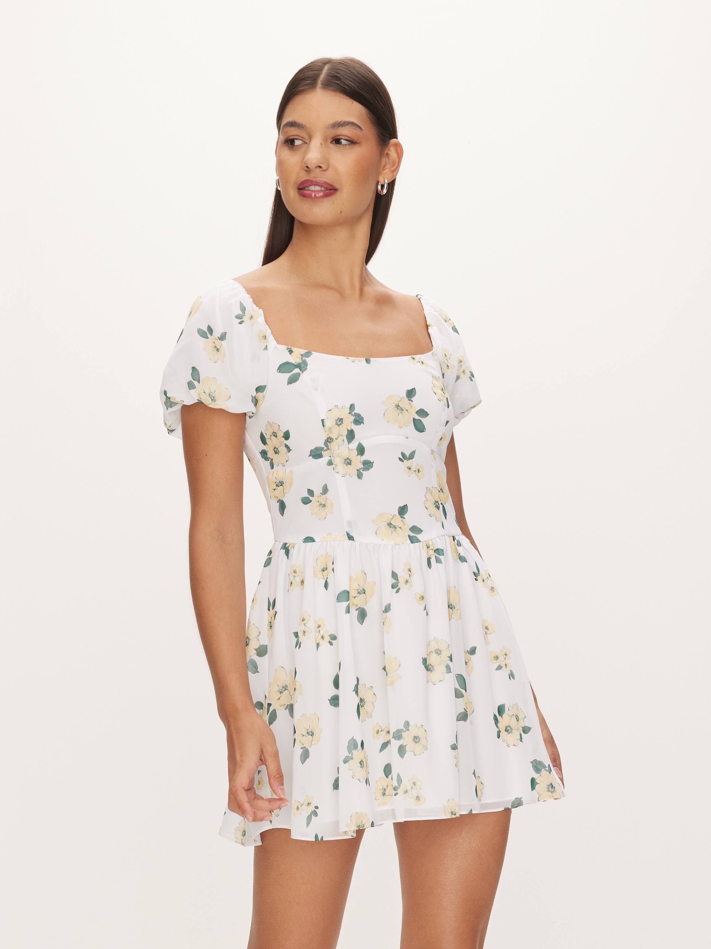 Cassidy Puff Sleeve Mini Dress