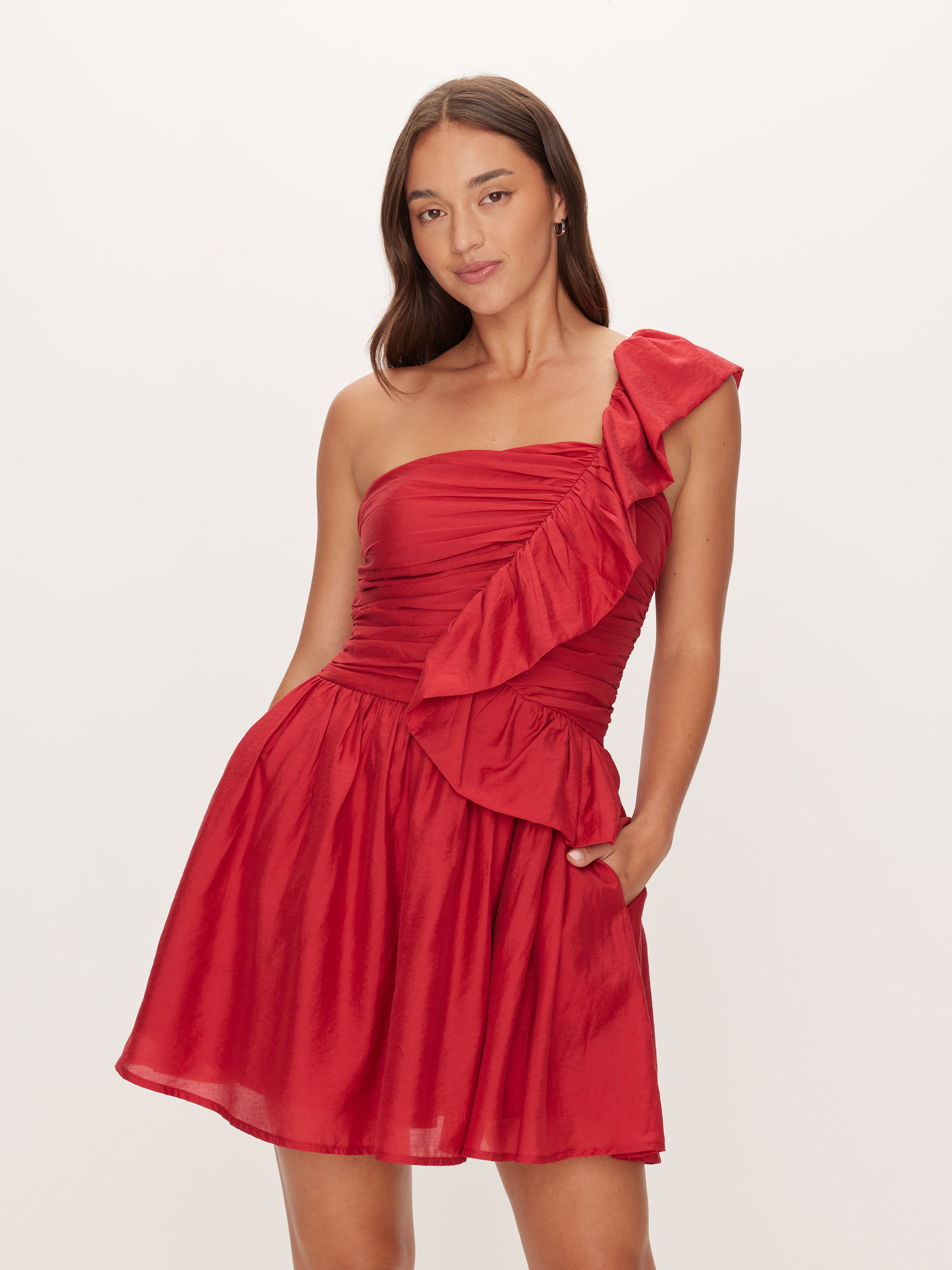 Rhea Ruffle Mini Dress