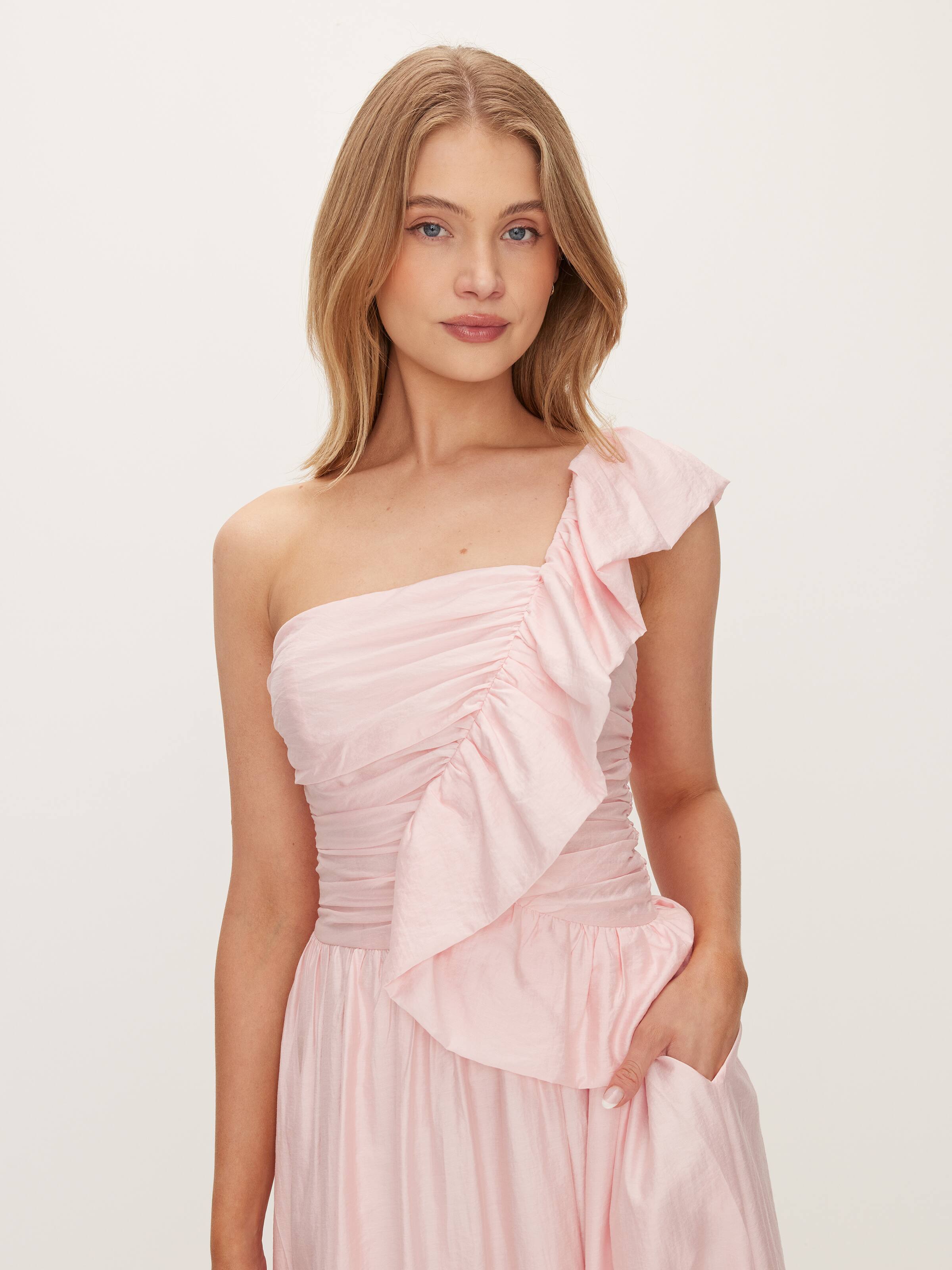 Rhea Ruffle Midi Dress