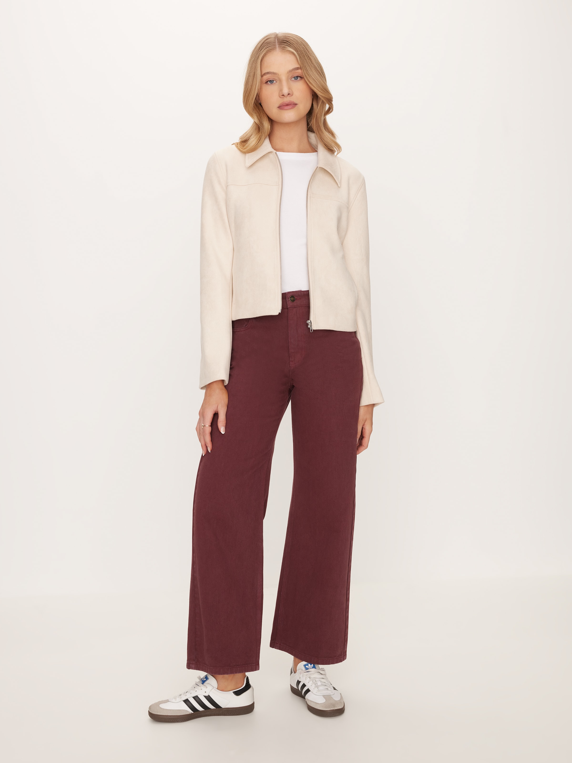 90S Suedette Zip Through