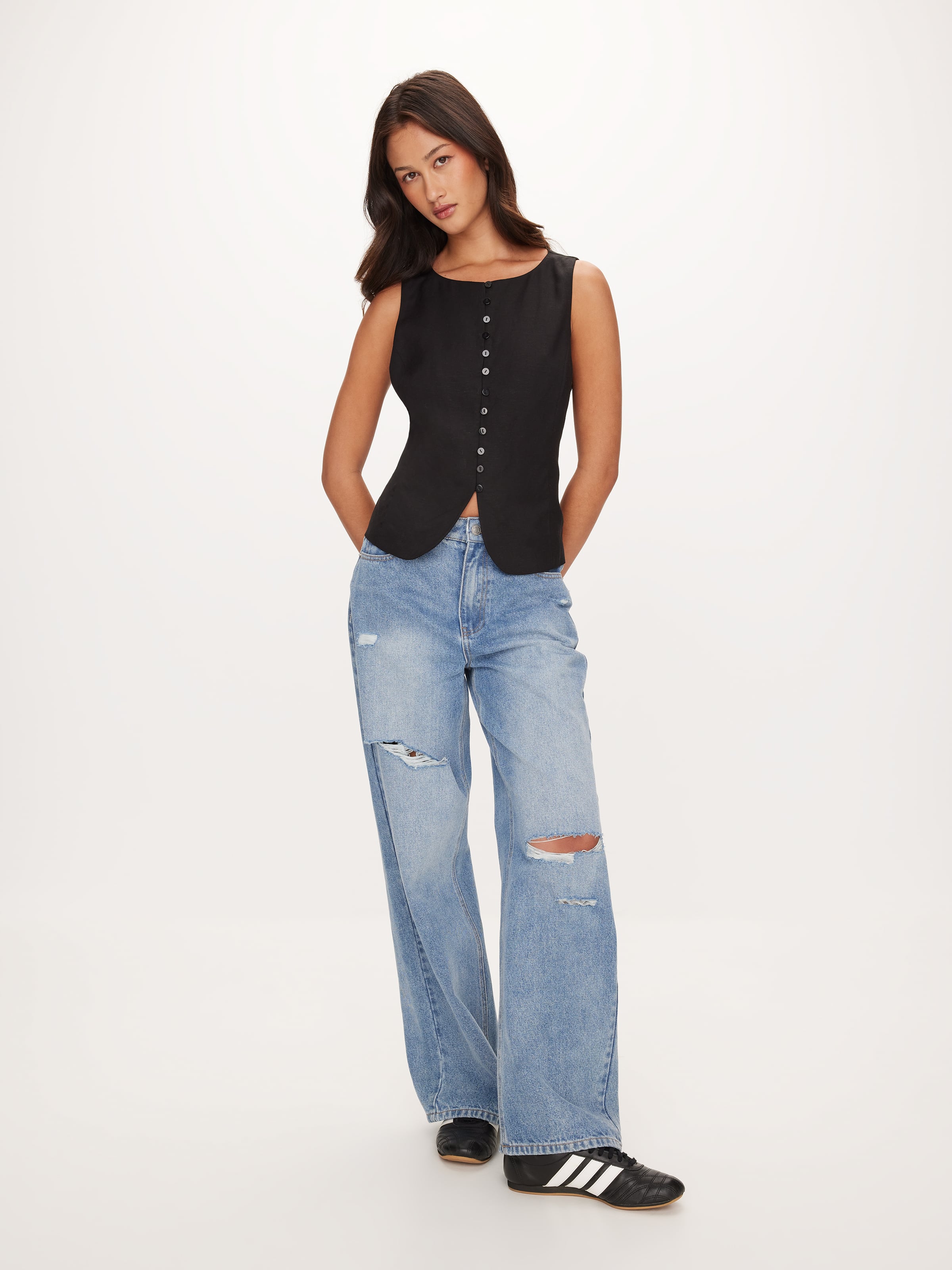 Halle Button Through Vest