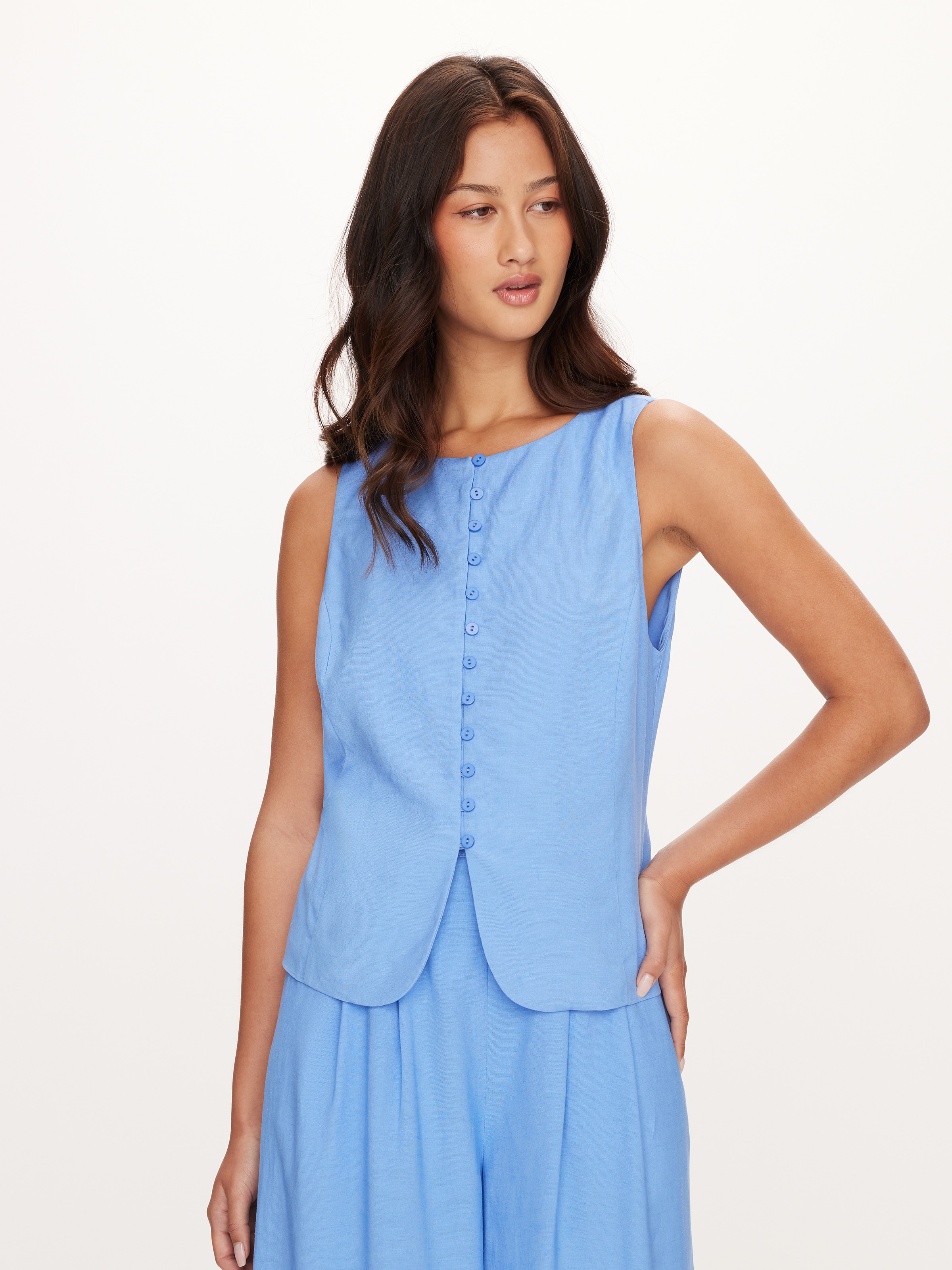 Halle Button Through Vest