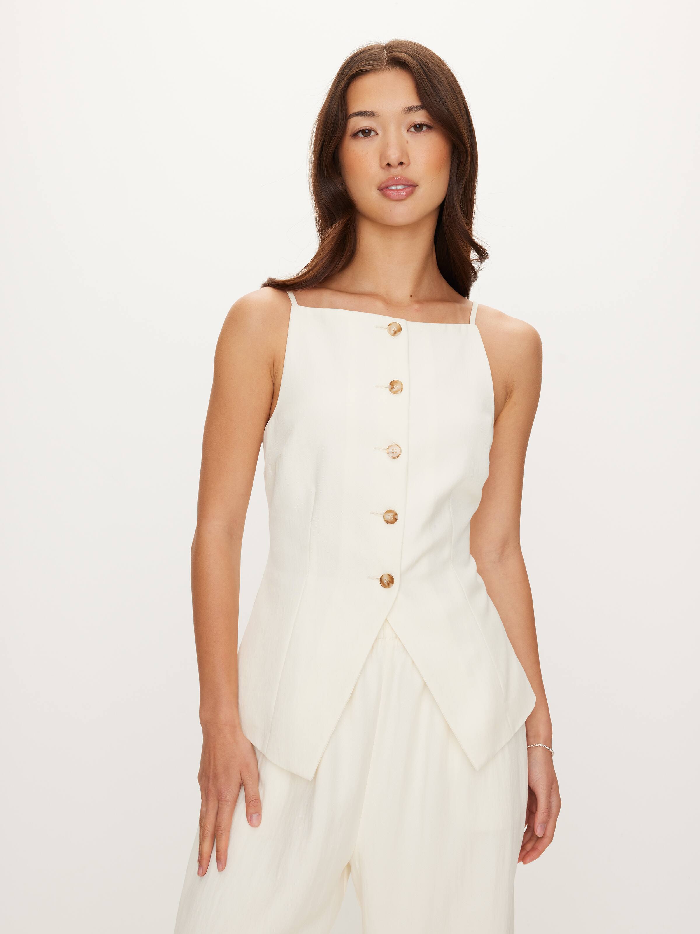 Camelia Square Neck Vest