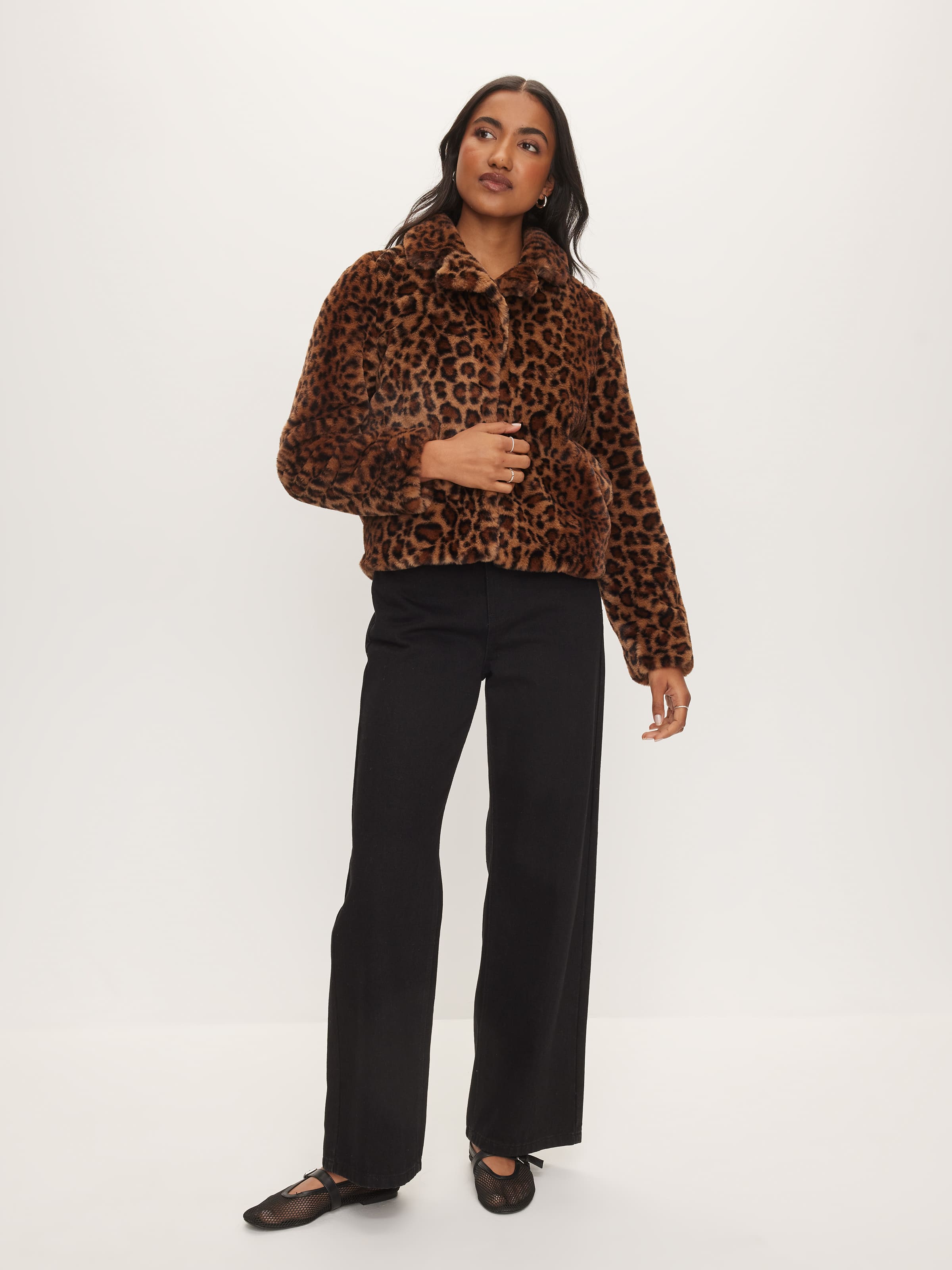 Serena Cropped Faux Fur