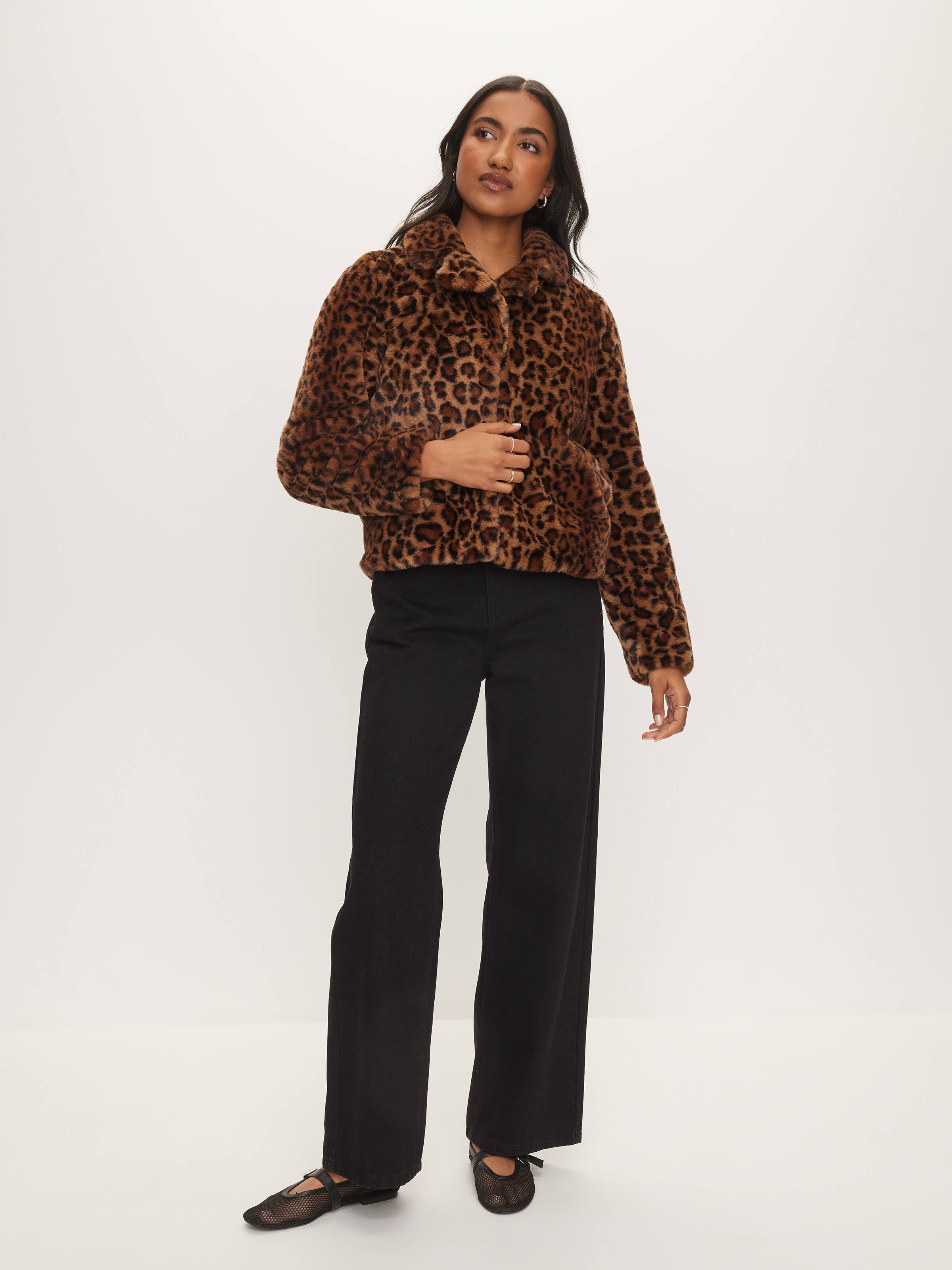 Serena Cropped Faux Fur