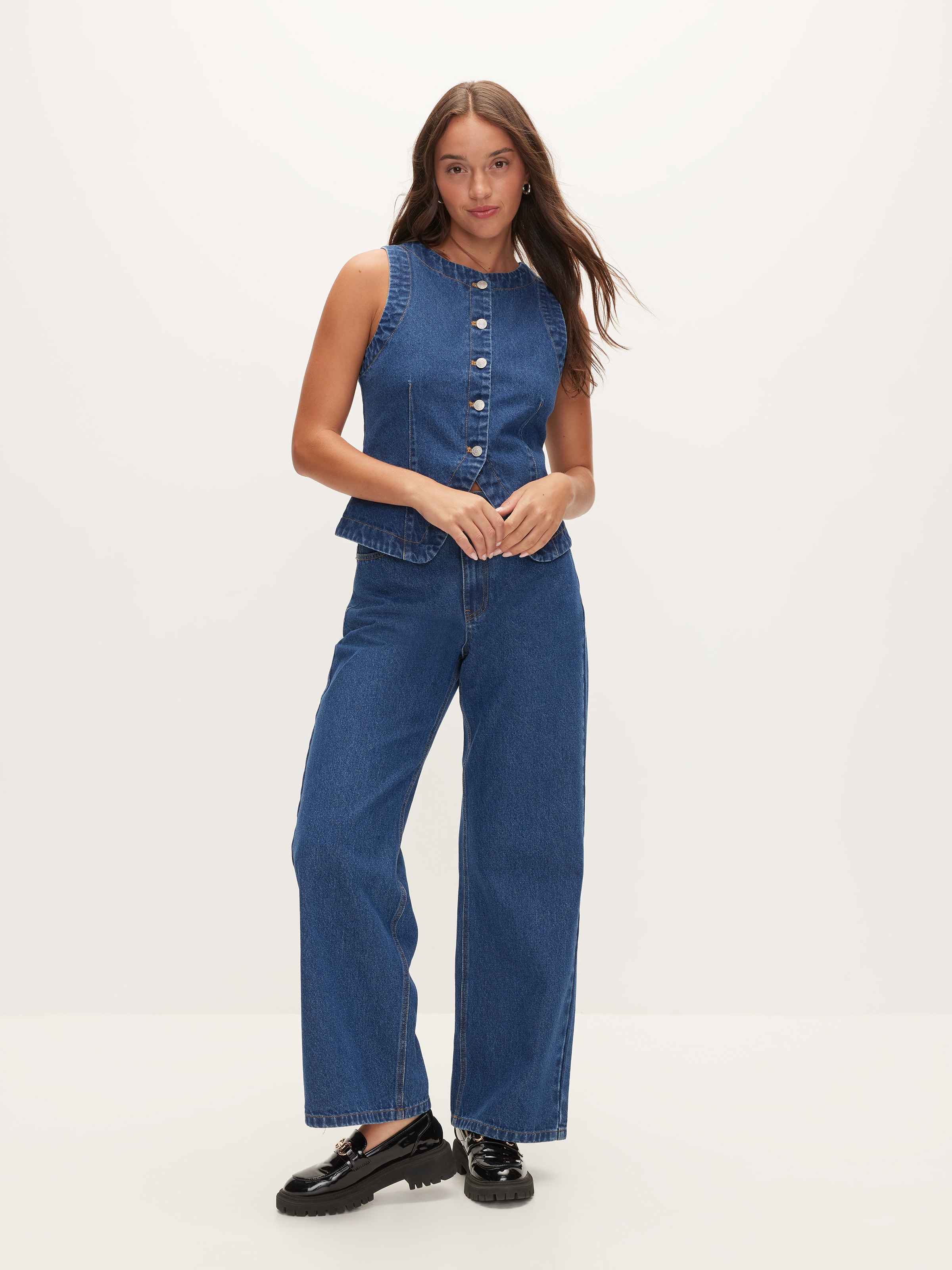 Leslie Denim Vest