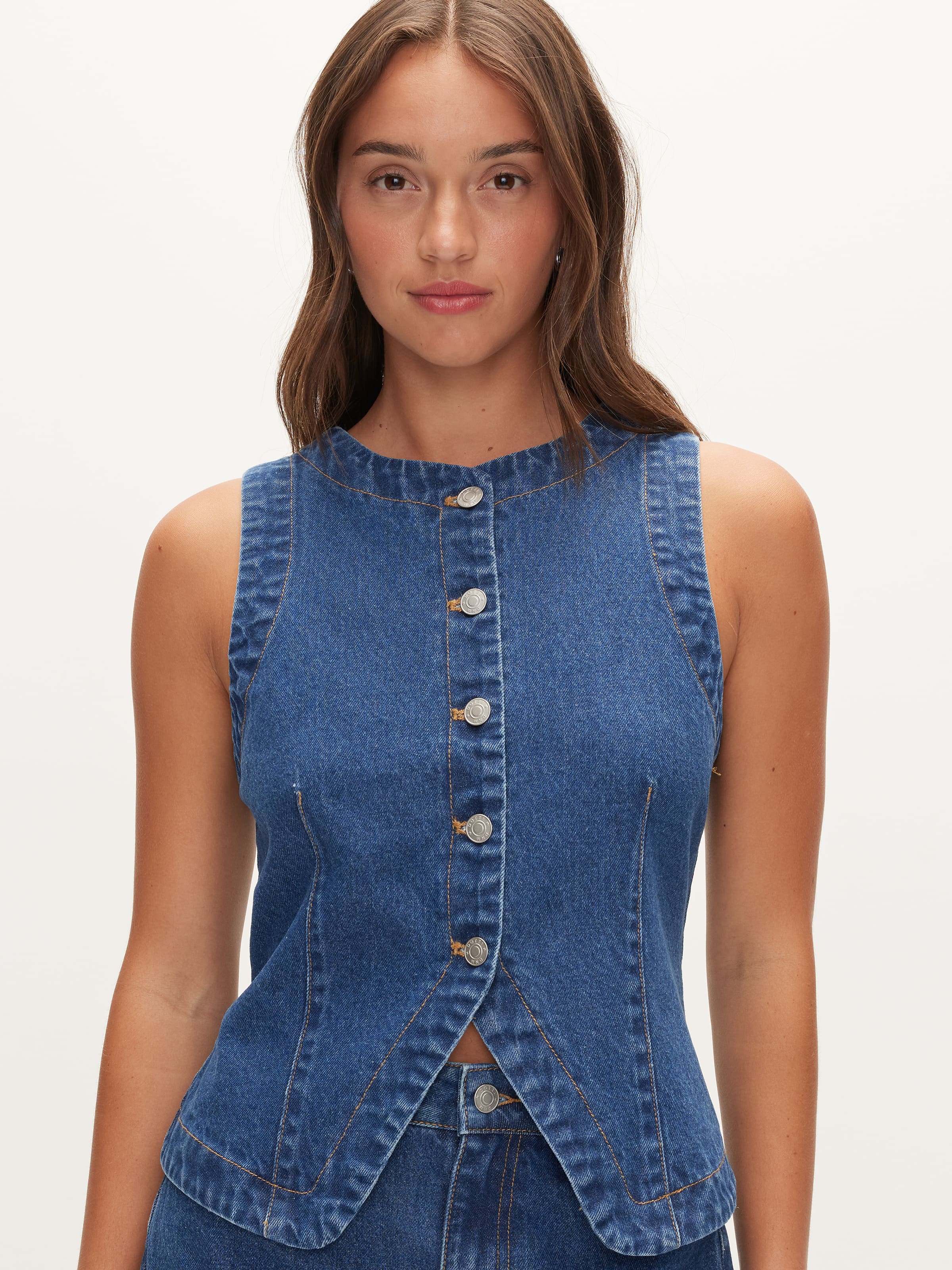 Leslie Denim Vest
