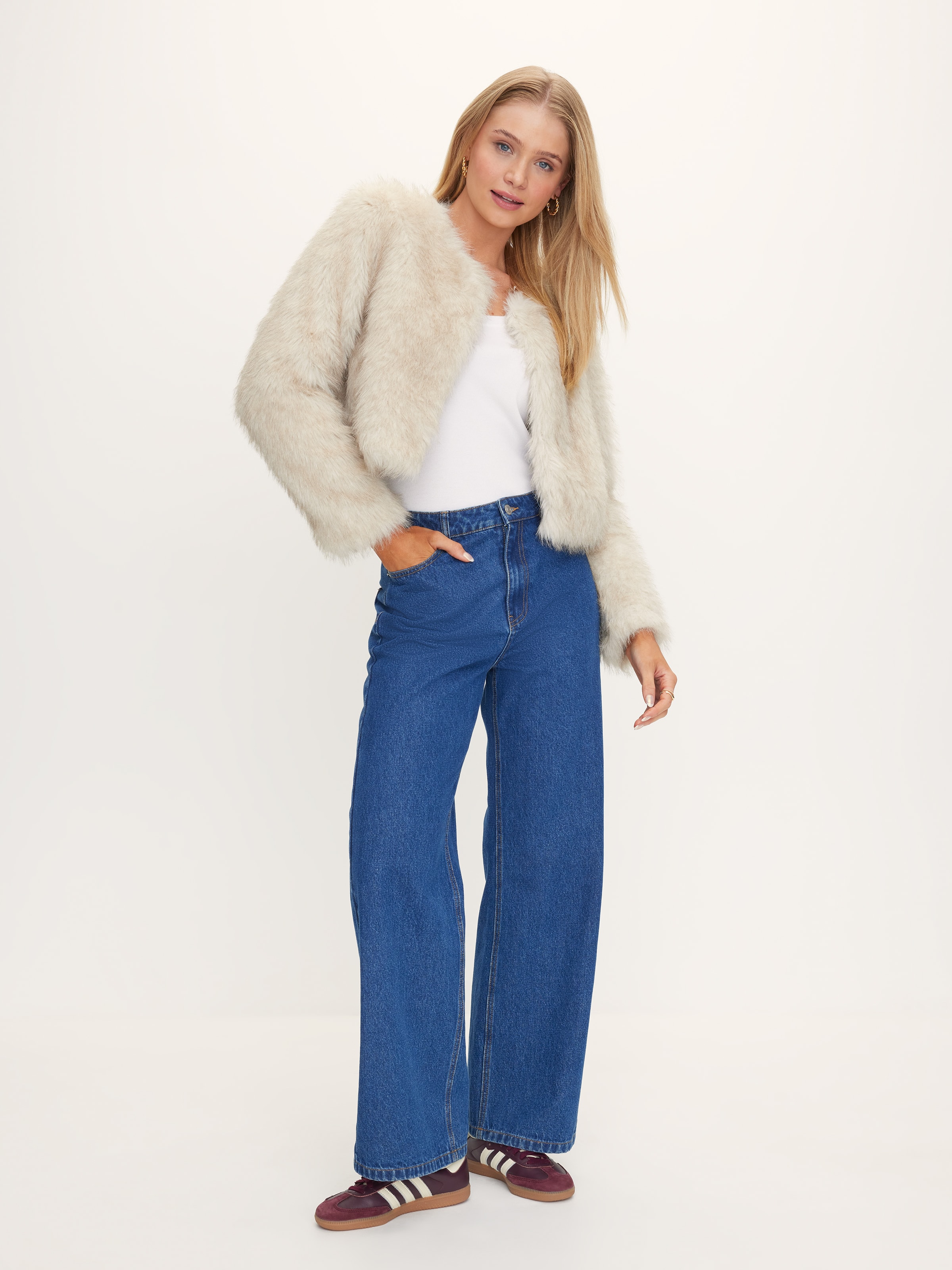 Ramona Crew Faux Fur Jacket