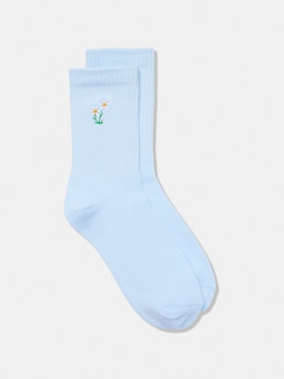 Embroidered Crew Sock