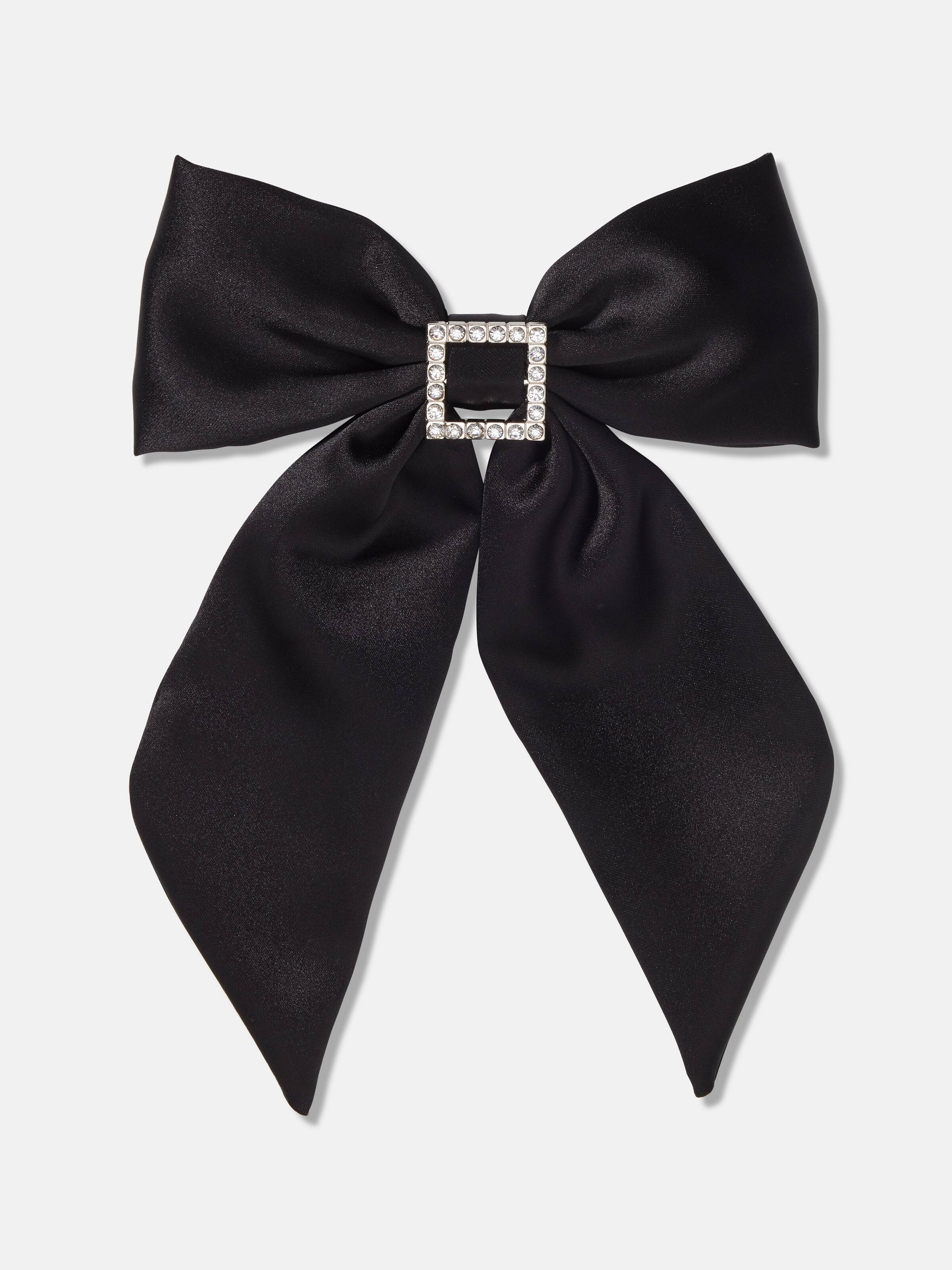 Rhinestone Satin Bow