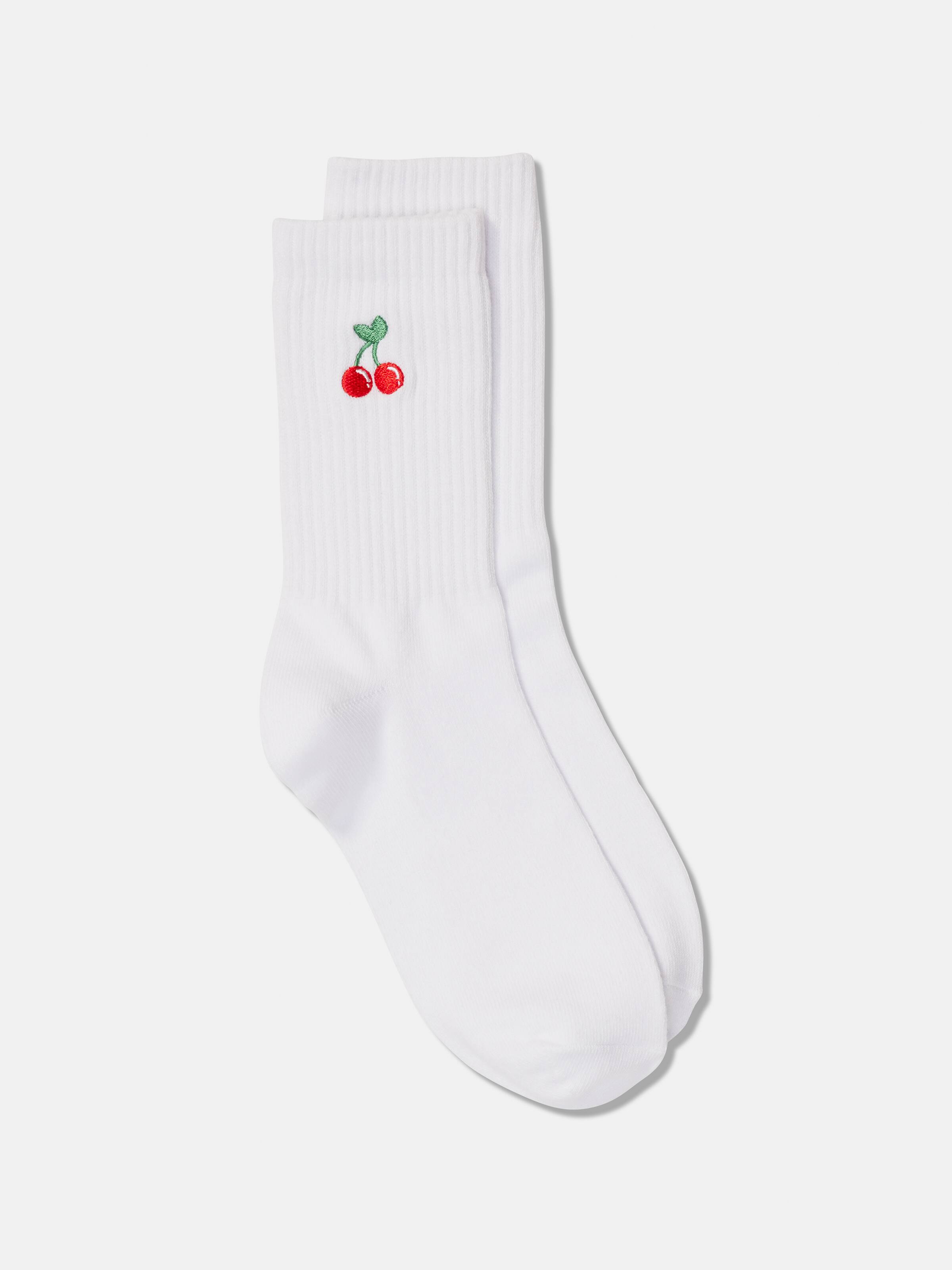 Embroidered Crew Sock