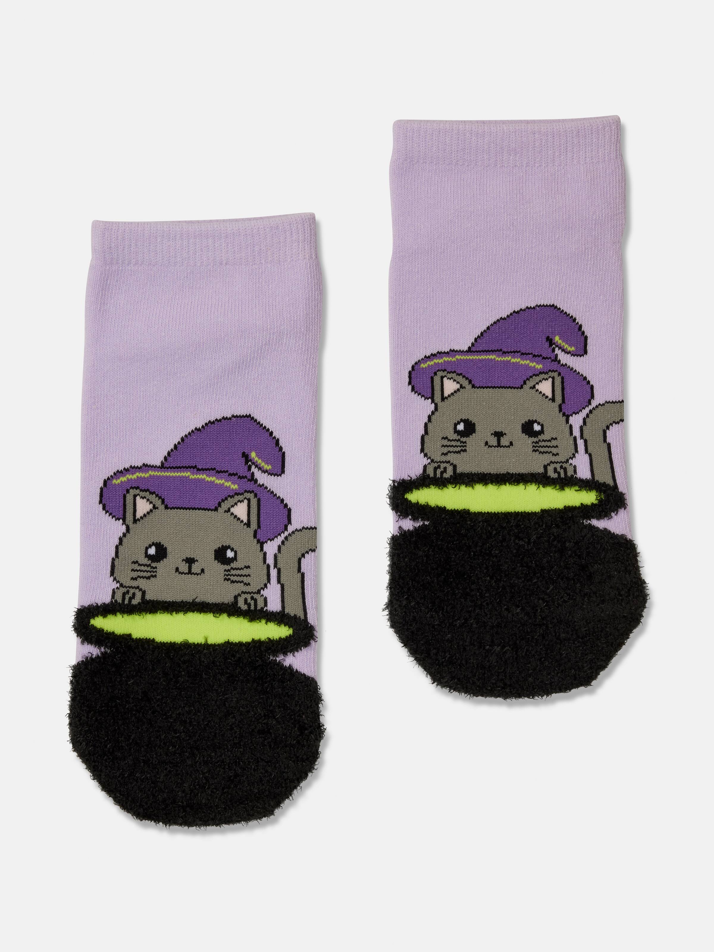 Halloween Fluffy Ankle Sock
