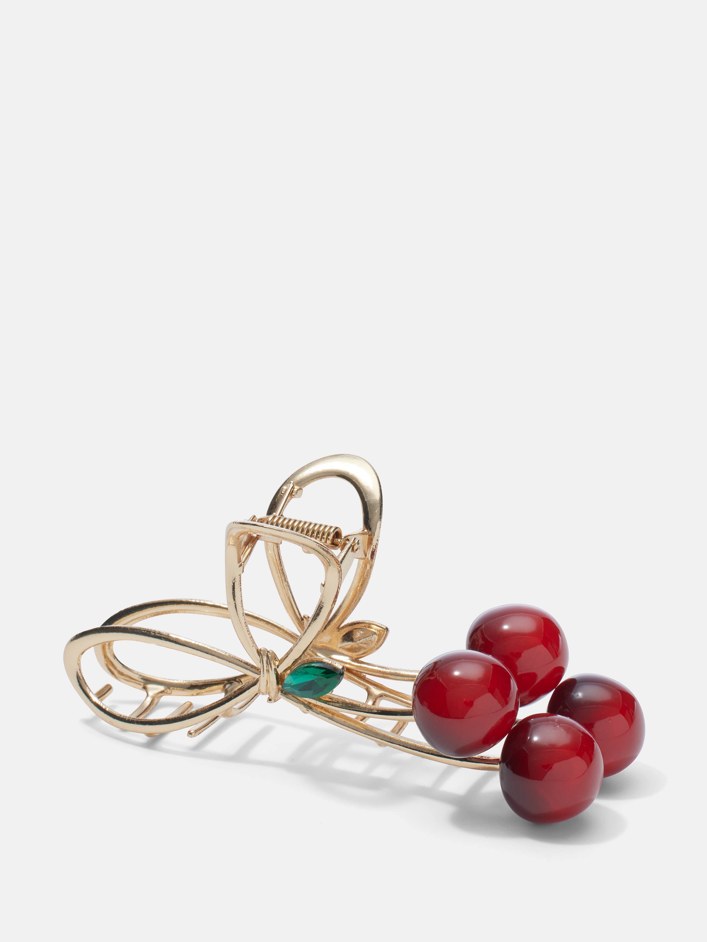 Metal Cherry Hair Claw