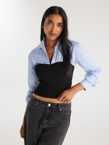 Flourish Corset Shirt                                                                                                           