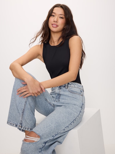 Cut-In Super Soft Bodysuit                                                                                                      