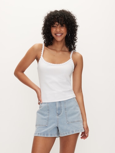 Daisy Edge Tank Top                                                                                                             