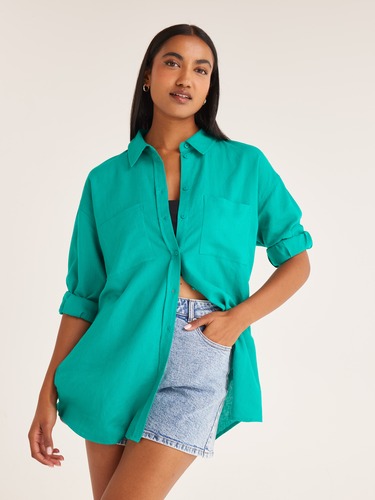 Rhea Linen Blend Shirt