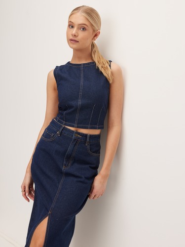 Denim Shell Top                                                                                                                 