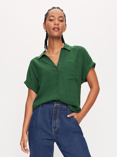 Angie Linen Blend Shirt                                                                                                         