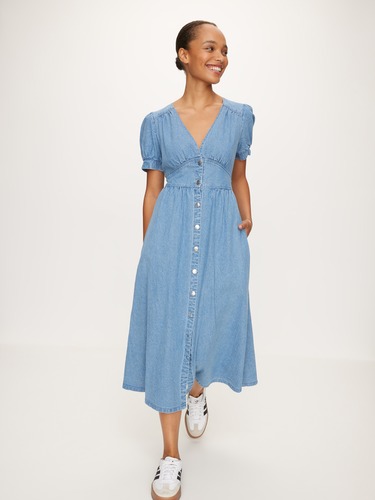 Marley Denim Midi Dress                                                                                                         