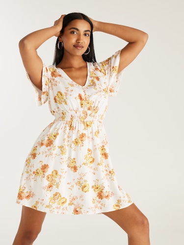 Linen Blend Trouble Maker Mini Dress