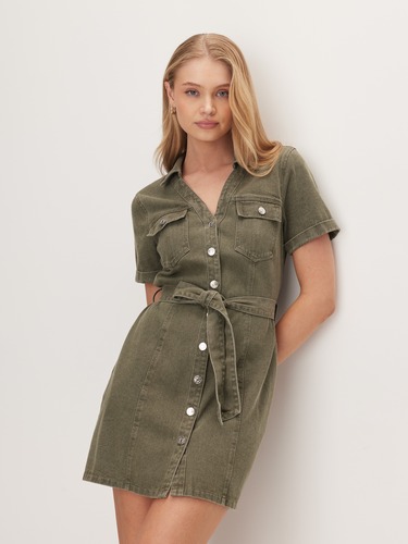 Kenya Denim Mini Dress                                                                                                          