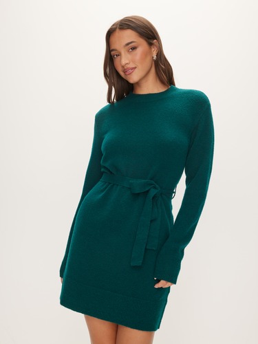 Dakota Belted Knit Mini Dress                                                                                                   