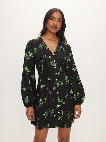Gina Long Sleeve Mini Dress                                                                                                     