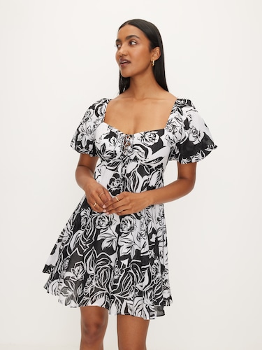 Mabel Puff Sleeve Dress                                                                                                         