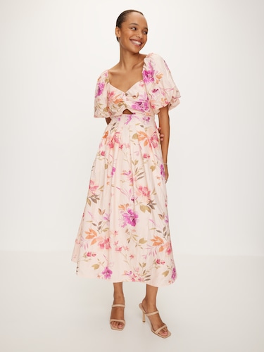 Puff Sleeve Maxi Dress                                                                                                          