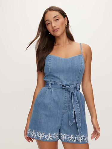 Rylie Denim Playsuit                                                                                                            