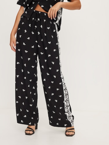 Ash Printed Wide Leg Pant                                                                                                       