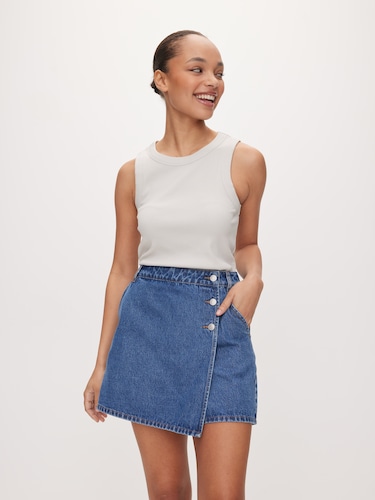 Ava Denim Skort                                                                                                                 