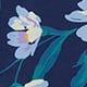 Navy Poppy Print